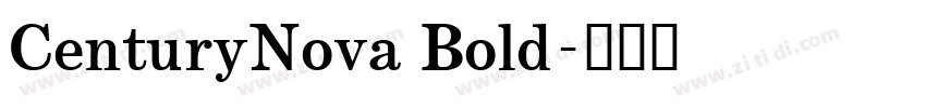 CenturyNova Bold字体转换